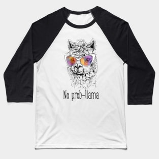 No Prob Llama Baseball T-Shirt